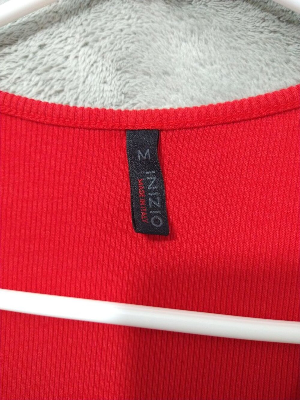 Inizio Red Linen Magic Pocket Sleeveless Tank Scoop Neck Dress Womens Medium - Picture 5 of 7
